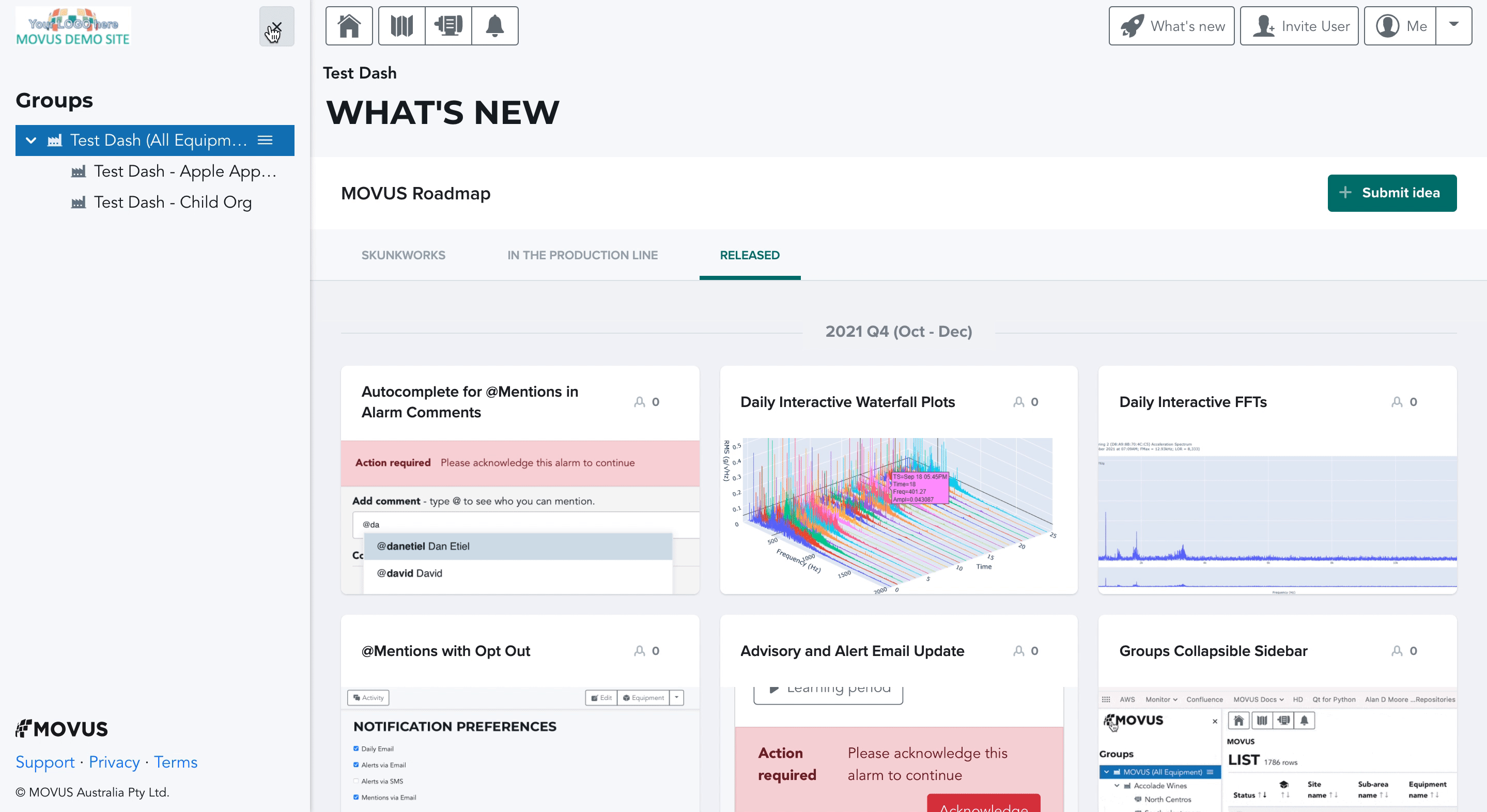 Collapsible Groups Sidebar