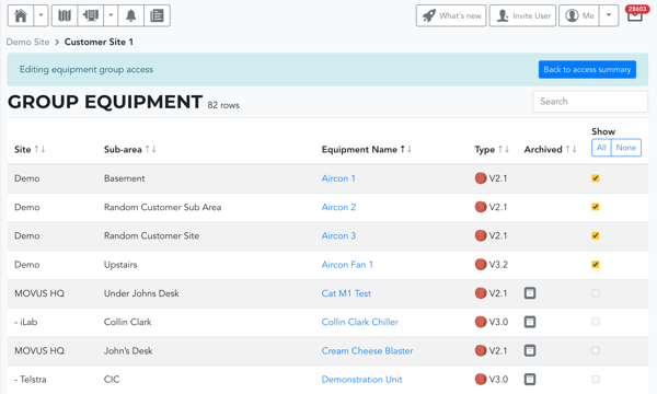 Device Groups - Group Equipment