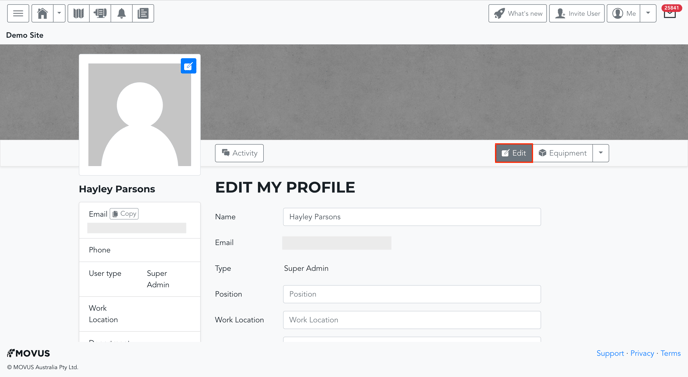 Edit Profile Page 120423